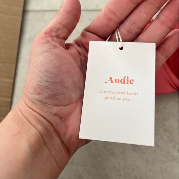 NWT Andie Swim Sicily Top Punch Pink XS Underwire Cups Bikini Bra Style Coral - Picture 3 of 8